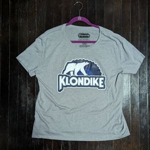 Klondike Semi-Cropped Short Sleeve Grey Tee